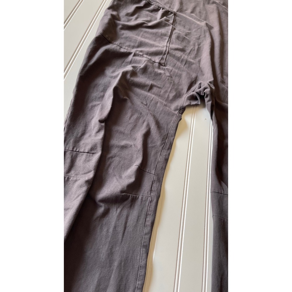 Oufeiya Charcoal Gray Wide Leg Overalls Adjustable Straps Drop Crotch Jumpsuit M - Picture 3 of 9